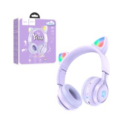 Hoco W39 Cat Ear Bluetooth Headphones Purple Hoco W39 Cat Ear Bluetooth Headphones Purple